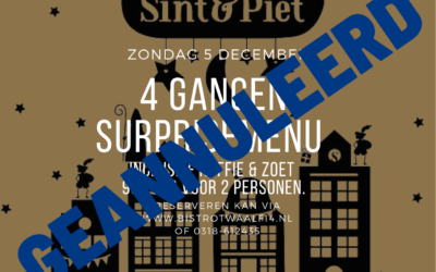 Sinterklaas vieren wij met een surprisemenu